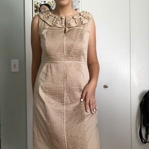 CHEETA B Sunhee Silk Midi Dress Sz 8